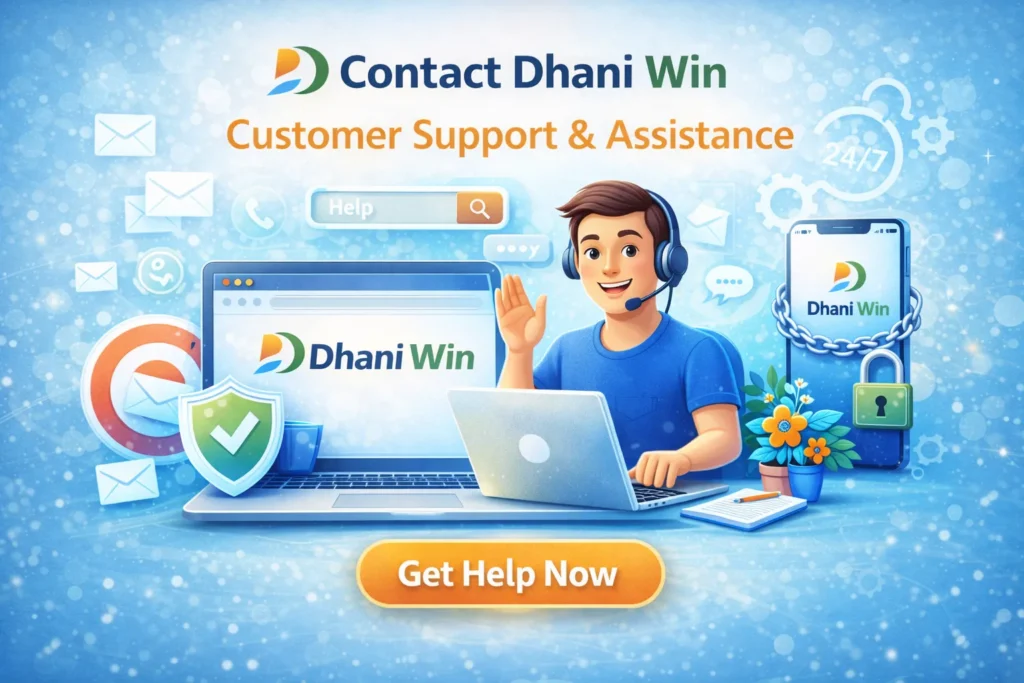 secure dhani win contact help and user support assistance platform